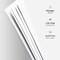 Large 3 Ring DIY Scrapbook Photo Album with 30 Plastic Sleeves 60 Pages Blank Scrapbooks